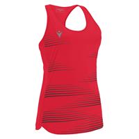 Dolly Singlet RED/BLK M Løpesinglet for dame